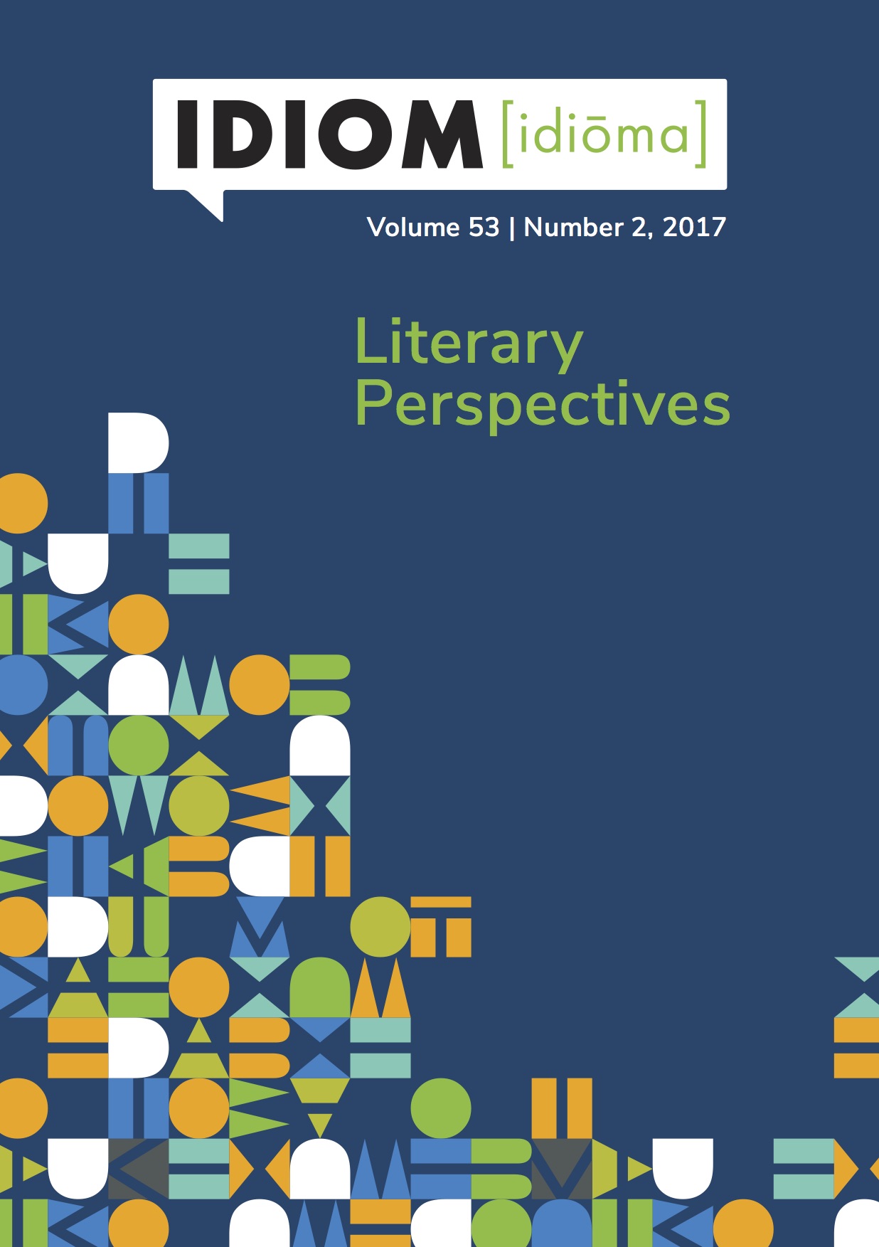 Idiom Volume 53 No 2, 2017 - Literary Perspectives